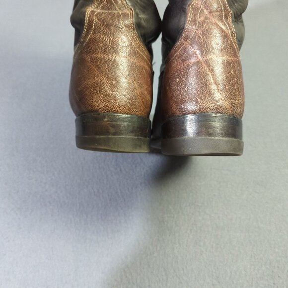 Lucchese 2000 Boots Men\'s 8.5 Brown With Black Uppers T000202 Western Cowboy main image 15